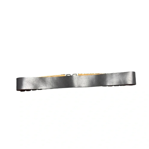 In Transit Soft Leather & Metal Waist Belt Grunge Western Belt Made in France main image 9